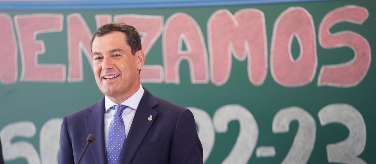 El presidente de la Junta de Andalucía, Juanma Moreno.
