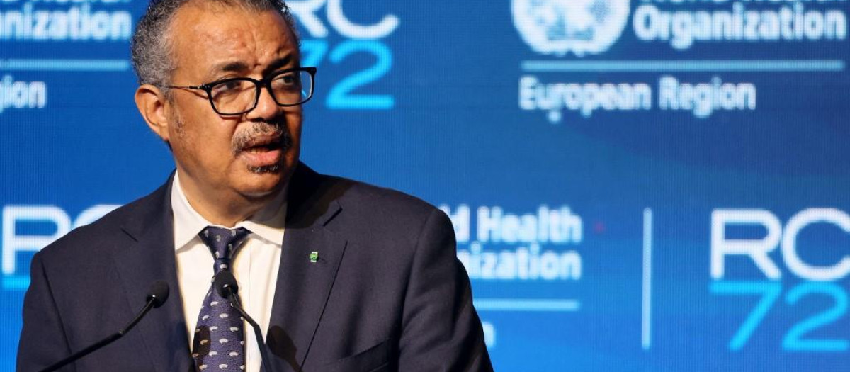 El director general de la OMS, Tedros Adhanom Ghebreyesus.