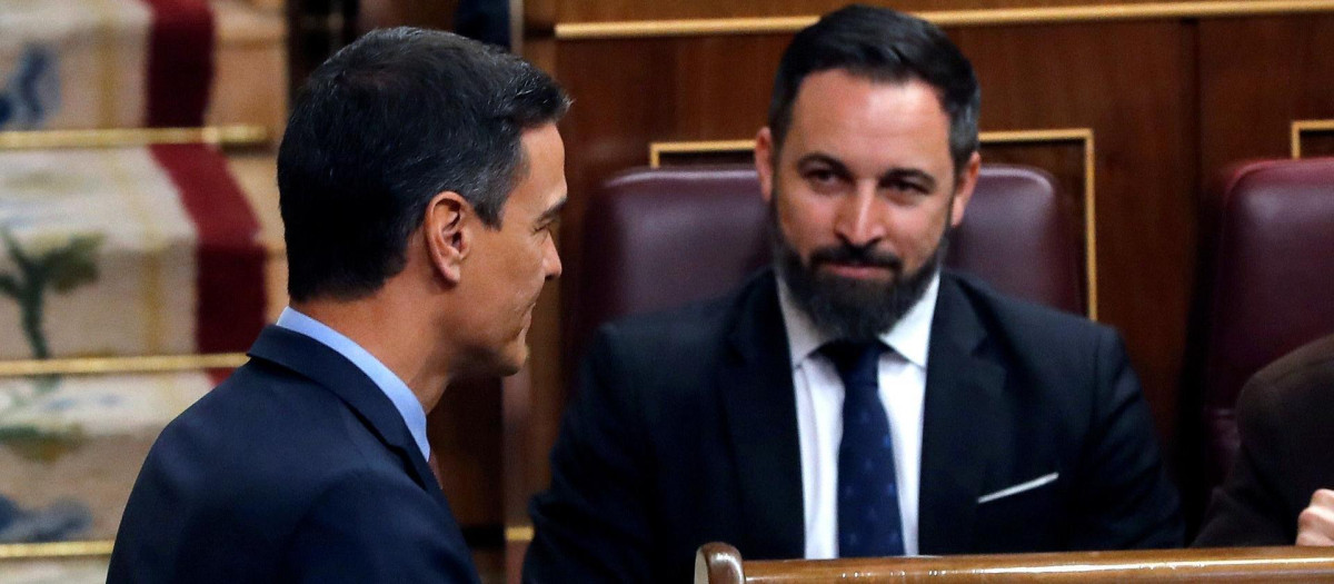 Pedro Sánchez y Santiago Abascal en una foto de archivo