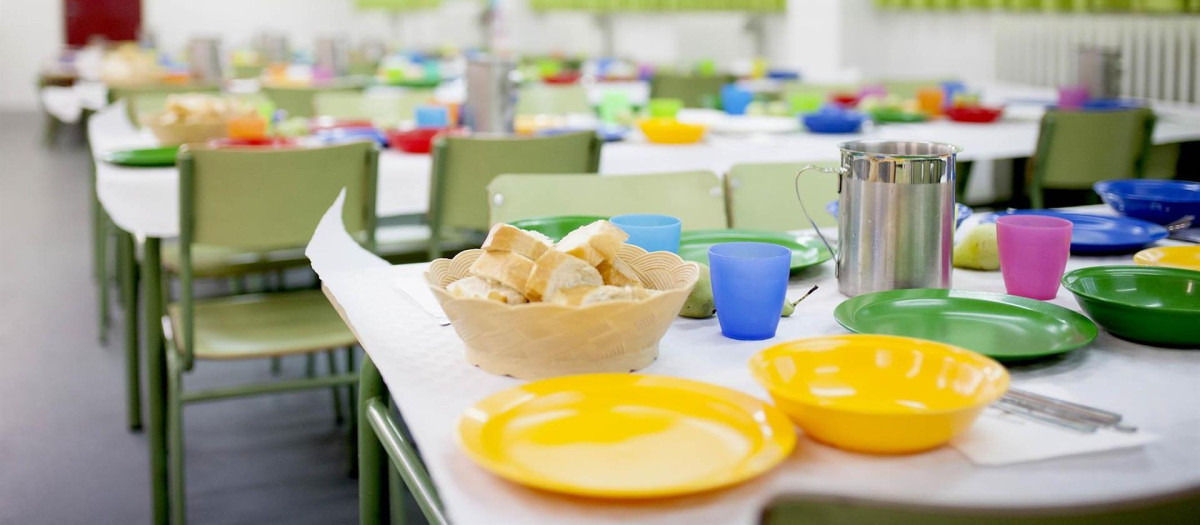 El precio del menú escolar lleva 9 años congelado.