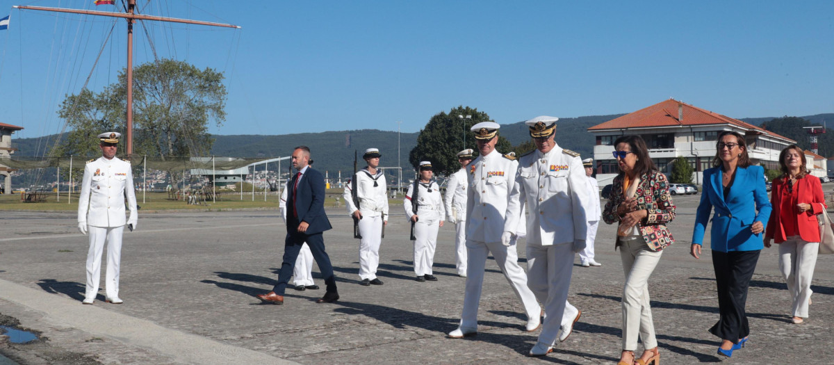 La ministra de Defensa ha inaugurado el curso 2022-2023 en la Escuela Naval de Marín (Pontevedra)