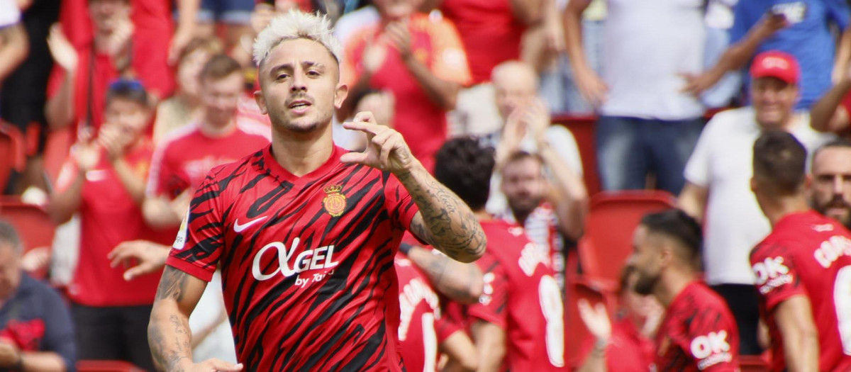 Pablo Maffeo, autor del gol del Mallorca ante el Almería
