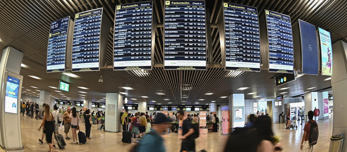 Interior del aeropuerto Adolfo Suárez Madrid-Barajas
