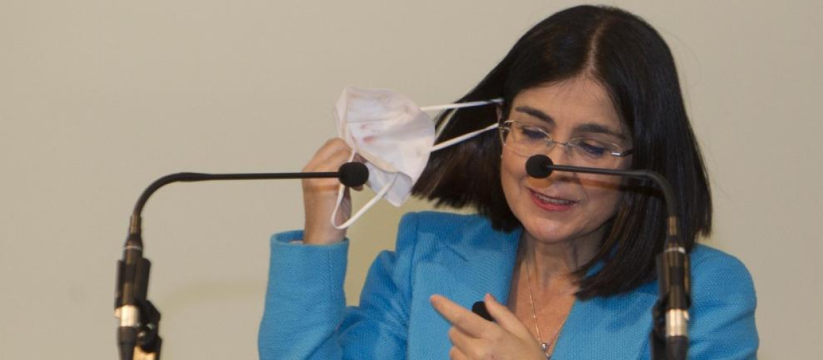 La ministra de Sanidad, Carolina Darias