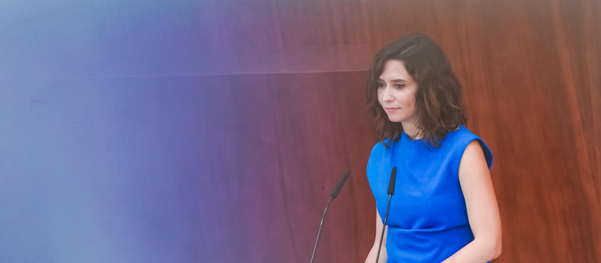 La presidenta de la Comunidad de Madrid, Isabel Díaz Ayuso