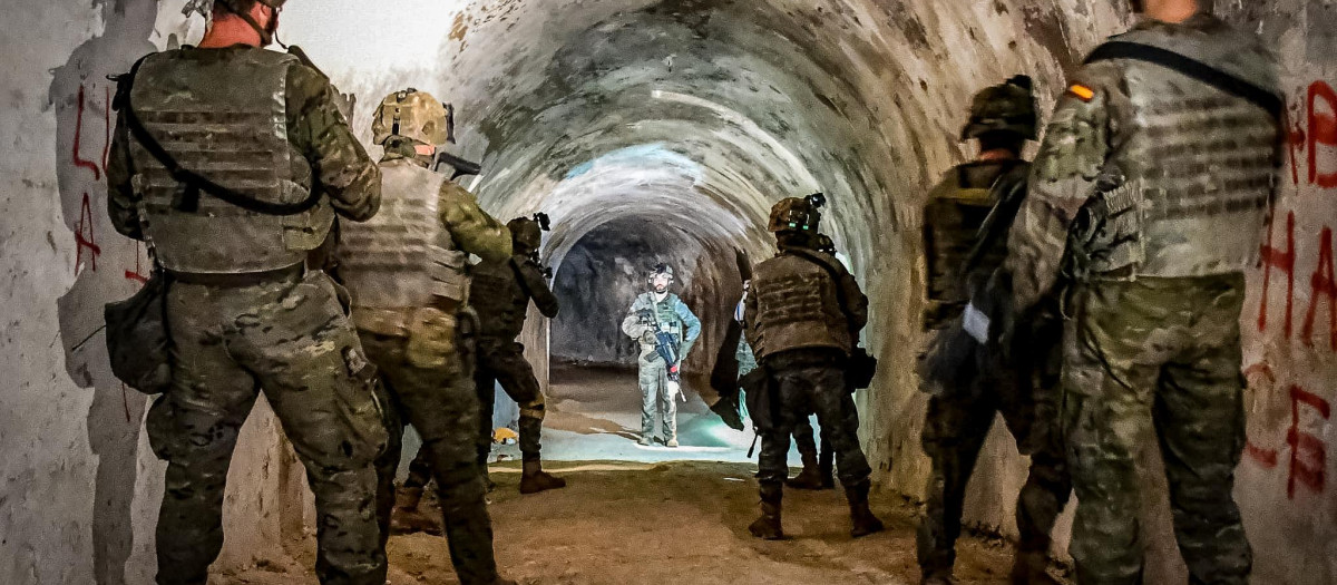 Los soldados de la Brigada de Guzmán el Bueno X han realizado prácticas de combate en subsuelo