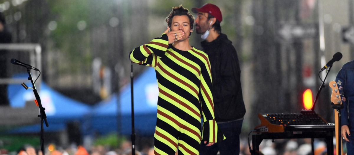 Harry Styles en concierto para la NBC en Nueva York