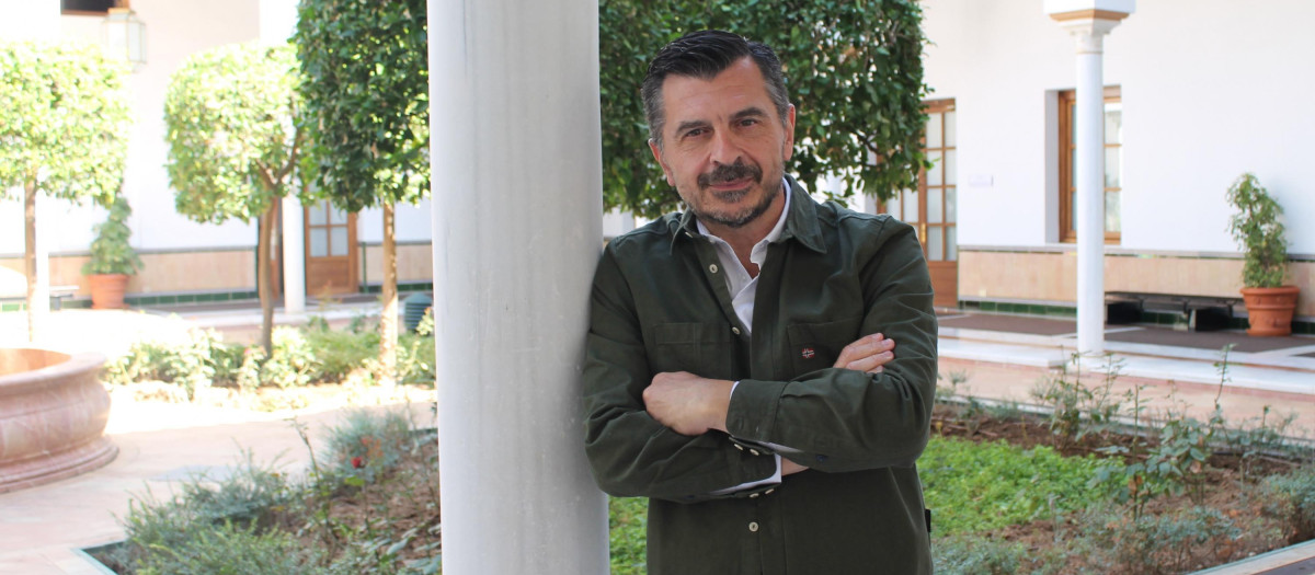 Toni Martín antes de la entrevista