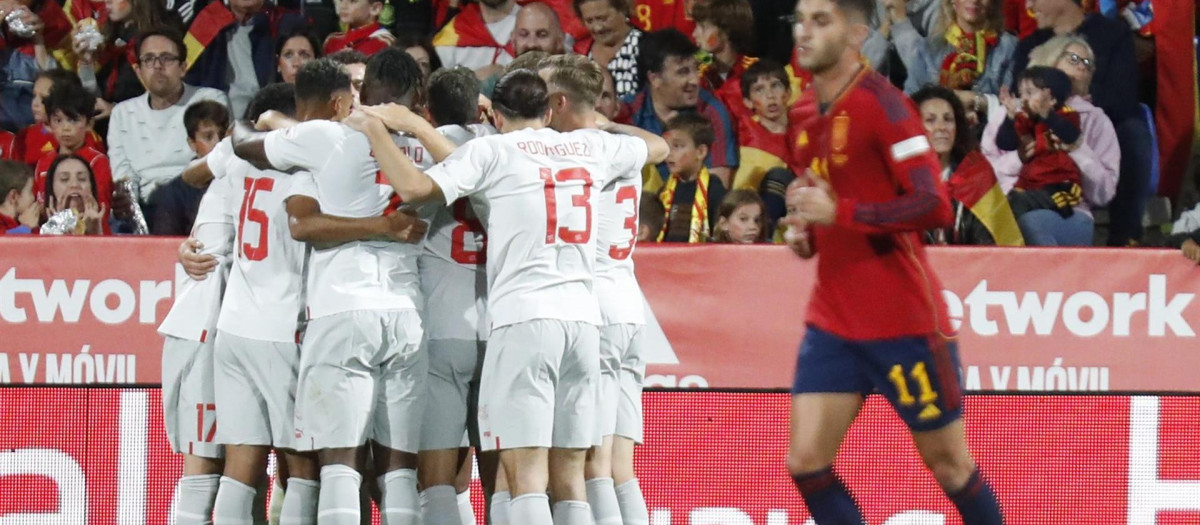 Los suizos han ganado a España en Zaragoza
