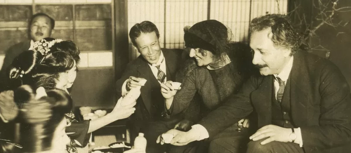 Einstein en su visita a Japón en 1922