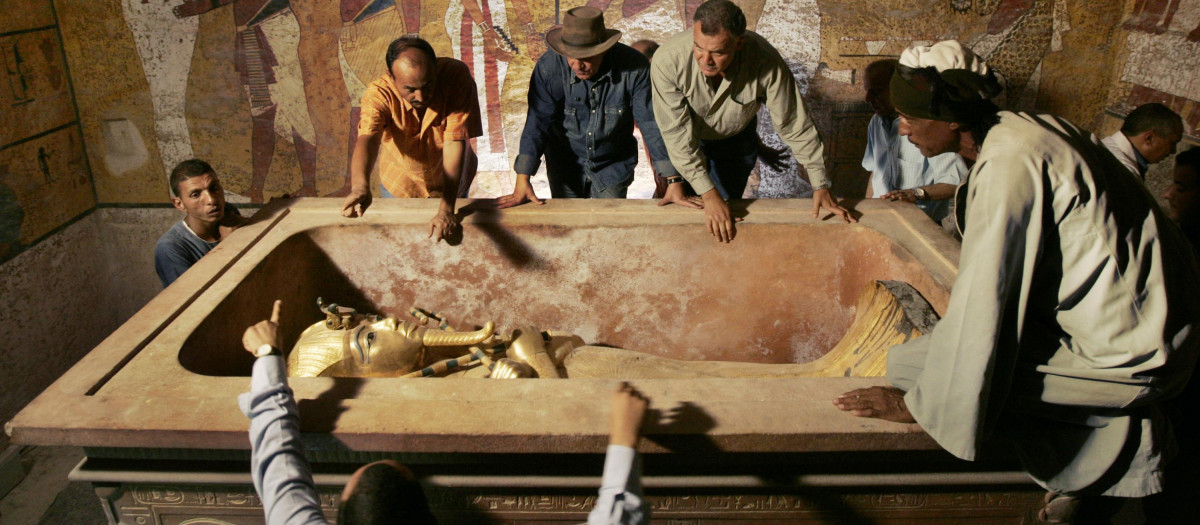 La tumba del faraón Tutankamón en el Valle de Los Reyes en Luxor
