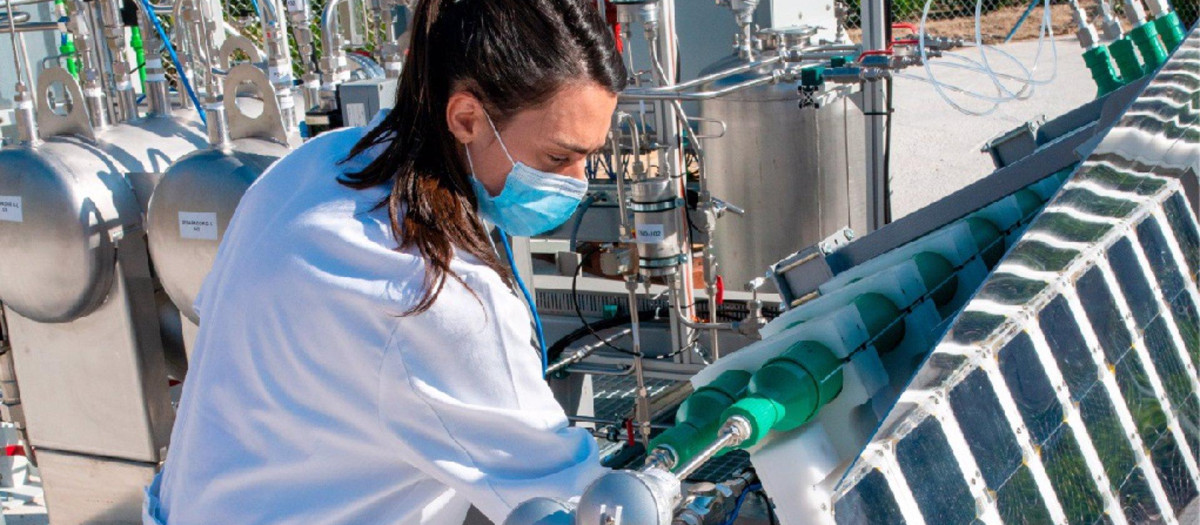 Imagen del proyecto de hidrógeno renovable de Repsol y Enagás.