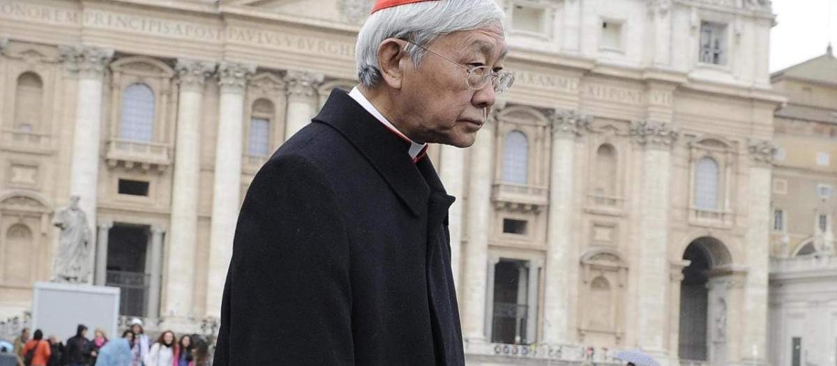 El obispo emérito de Hong Kong, Joseph Zen