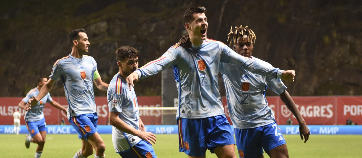 El gol de Morata en Portugal clasificó a España a la Final Four de la Liga de las Naciones