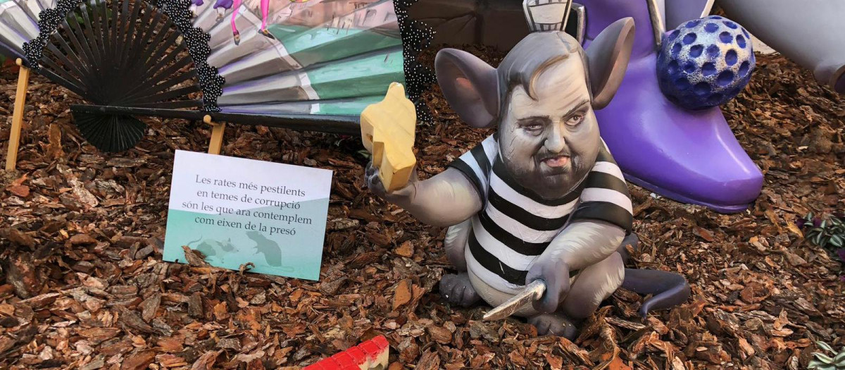 Fallas valencia Puigdemont y Junqueras
