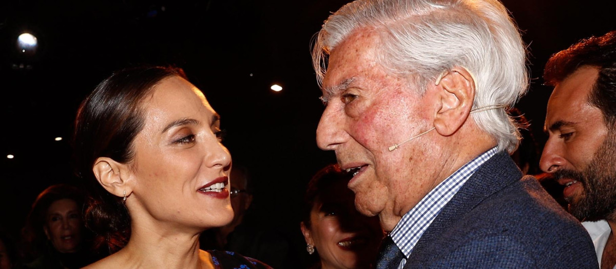 Author Mario Vargas Llosa  during book premiere the book "Tiempos recios" in Madrid on Monday, 28 october 2019