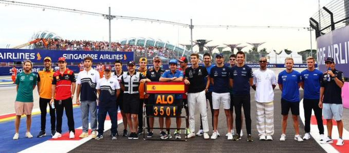 Fernando Alonso ha sido homenajeado en Singapur