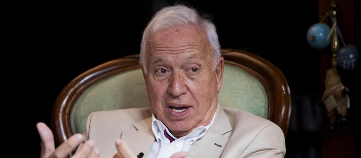 José Manuel García-Margallo, durante la entrevista de El Debate