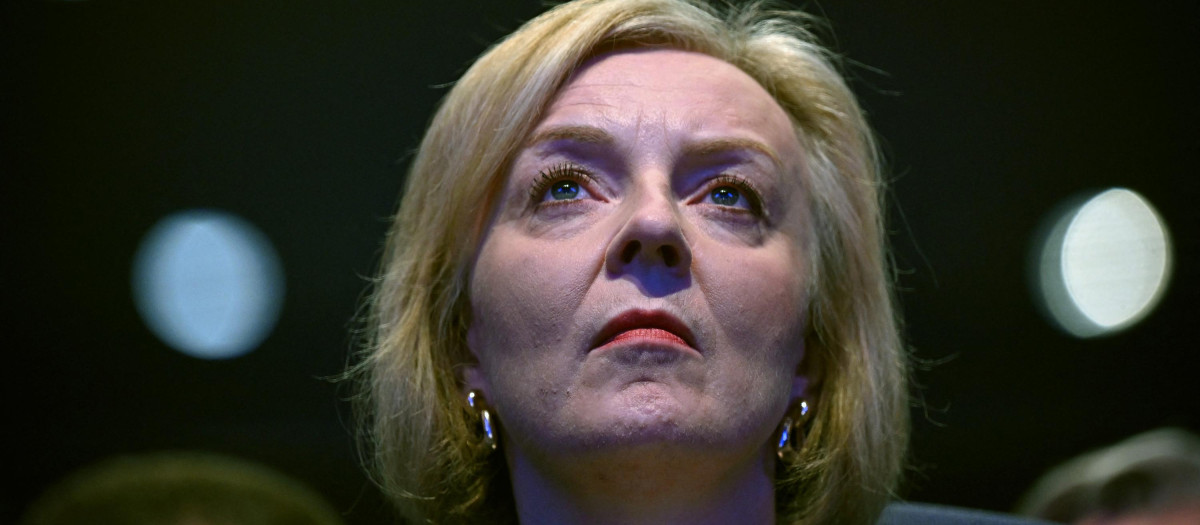 La primera ministra de Gran Bretaña, Liz Truss, en la Conferencia anual del Partido Conservador en Birmingham