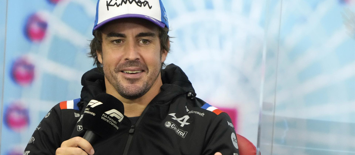 Fernando Alonso, en la rueda de prensa previa al GP de Japón