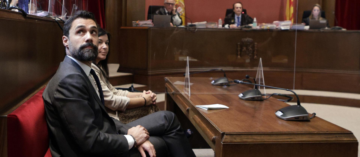 Imagen del conseller Roger Torrent en el juicio