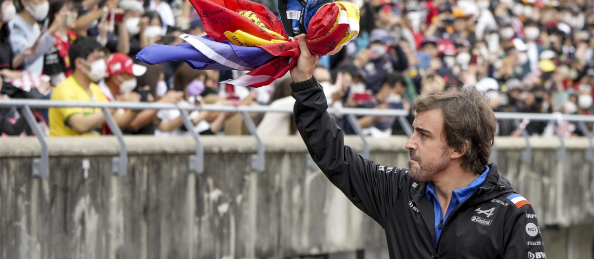 Fernando Alonso terminó séptimo el GP de Japón