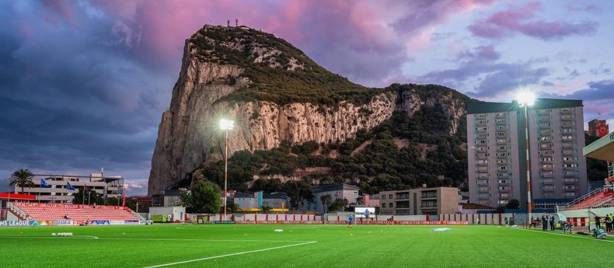 Victoria Stadium, el campo en el que juega la selección de fútbol de Gibraltar