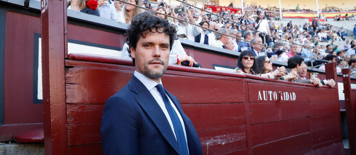 Miguel Abellan en el callejón de Las Ventas durante la pasada Feria de San Isidro