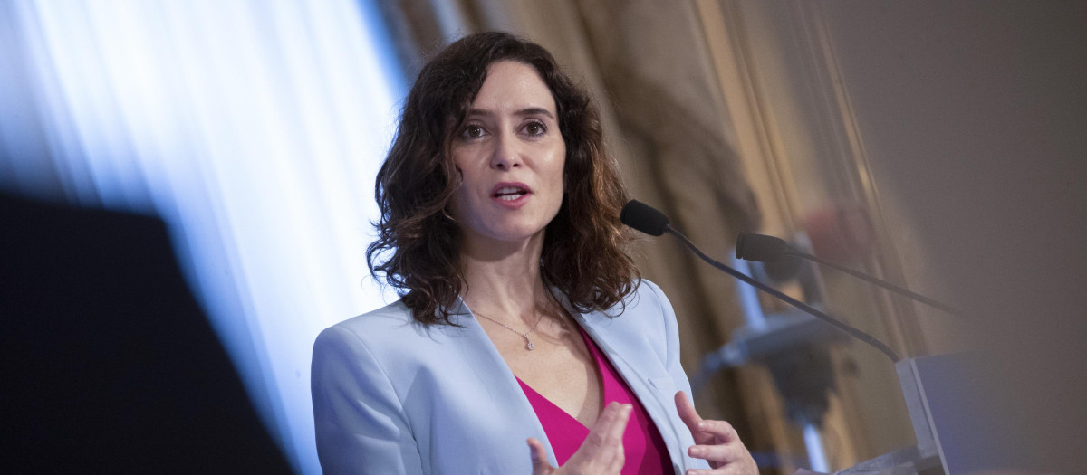 La presidenta de la Comunidad de Madrid, Isabel Díaz Ayuso