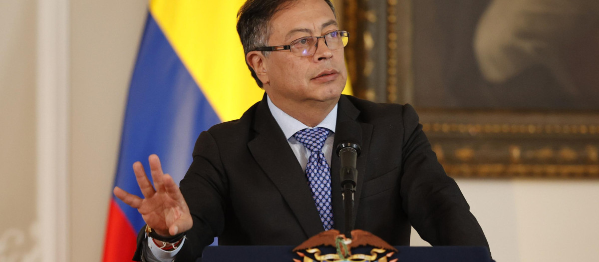 Petro durante un discurso