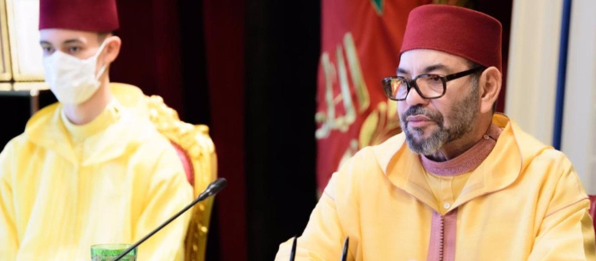 El Rey de Marruecos, Mohamed VI, y el príncipe heredero, Mulay Hasán