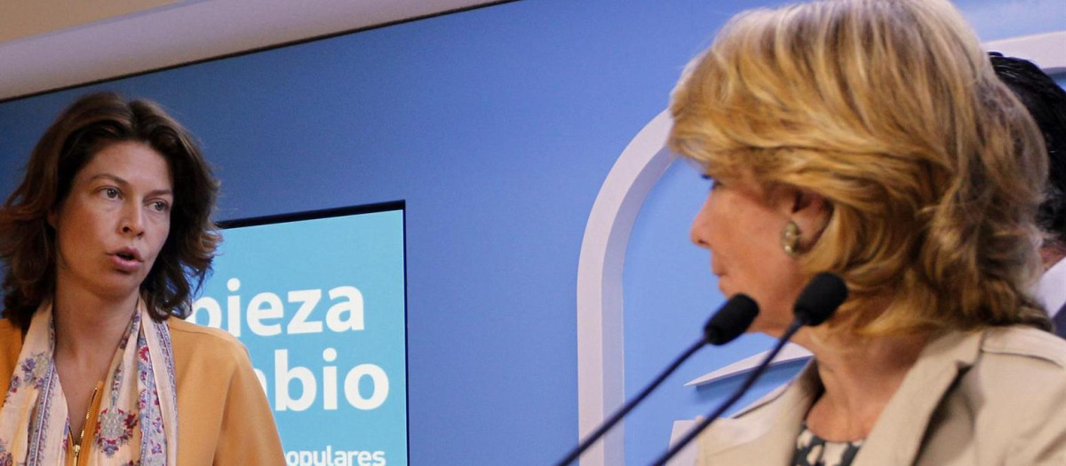Lucía Figar y Esperanza Aguirre