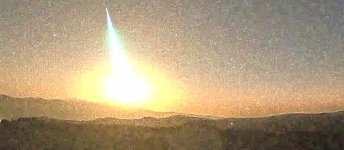 La bola de fuego captada por el Observatorio de Calar Alto.