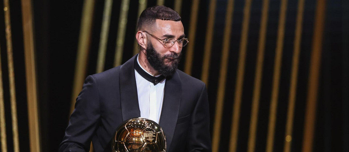 Karim Benzema, ganador del Balón de Oro