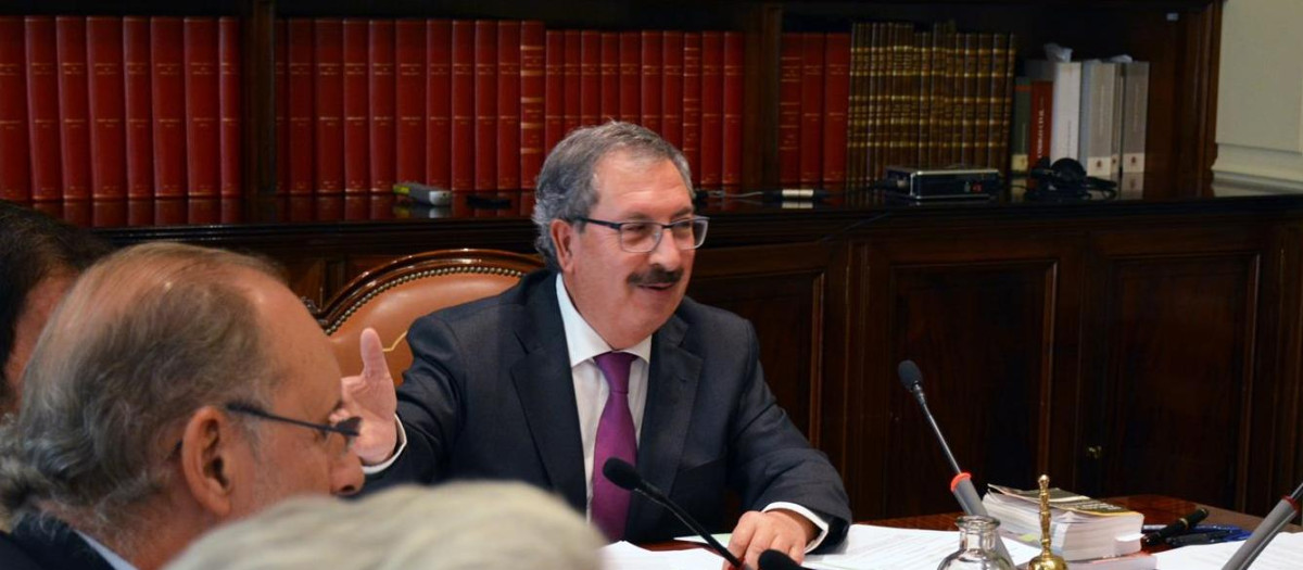 El magistrado Rafael Mozo, al frente del Consejo en funciones, suplente del dimitido Lesmes