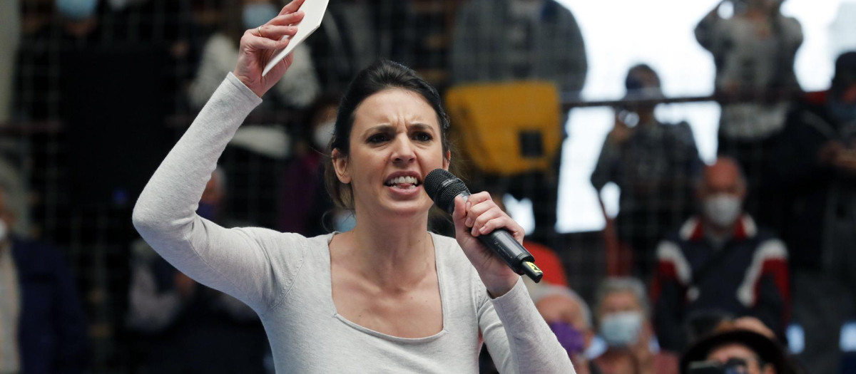 Imagen de la ministra de Igualdad, Irene Montero