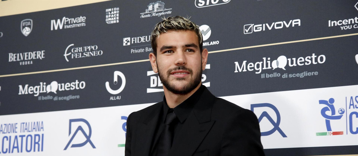 El futbolista Theo Hernández, en un reciente acto en Milan