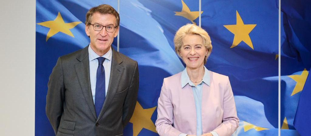 Alberto Núñez Feijóo y Ursula von der Leyen