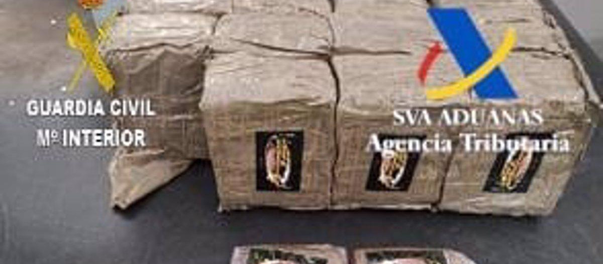 Droga intervenida en Suiza procedente de España