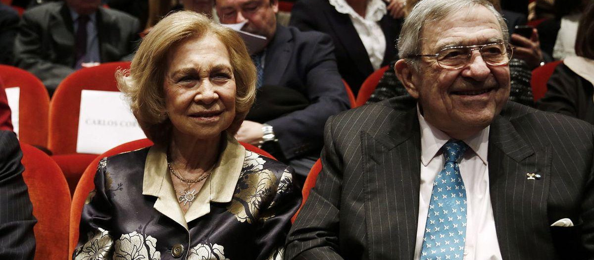 La Reina Sofía y su hermano Constantino de Grecia