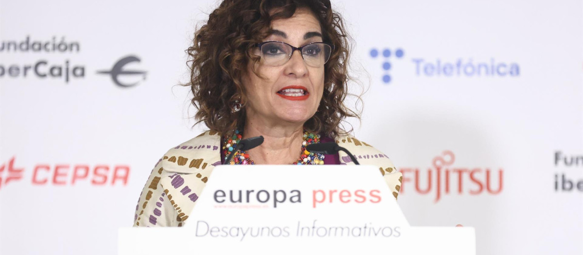 La ministra de Hacienda, María Jesús Montero.