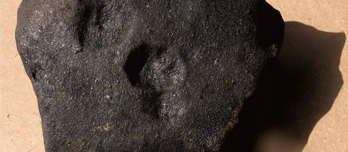 El meteorito Traspena, localizado a unos 20 km de Lugo.