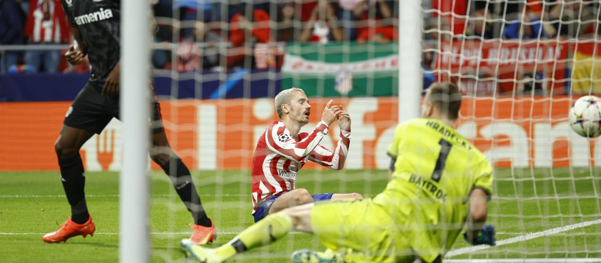 Griezmann se lamenta de una ocasión