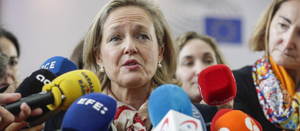 La vicepresidenta primera y ministra de Asuntos Económicos, Nadia Calviño
