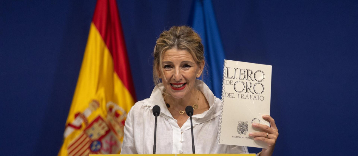 La ministra de Trabajo, Yolanda Díaz.