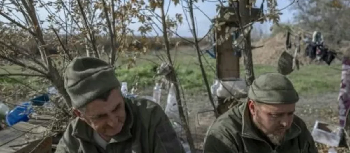 Camioneros ucranianos que forman parte del ejército irregular