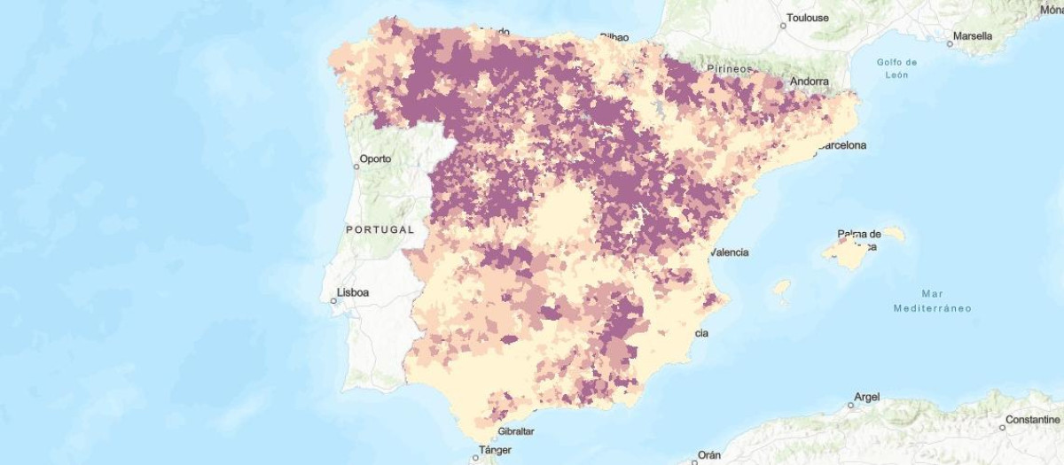 Mapa 174 despoblación