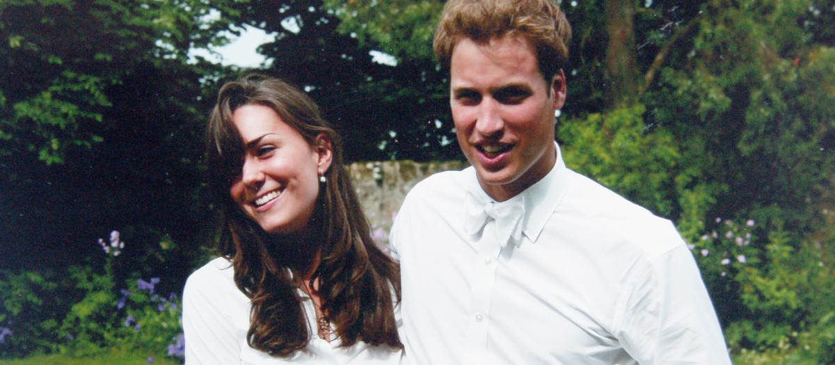 Kate Middleton y el Príncipe Guillermo en 2007