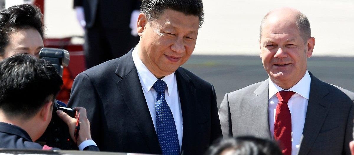 Scholz y Xi Jinping