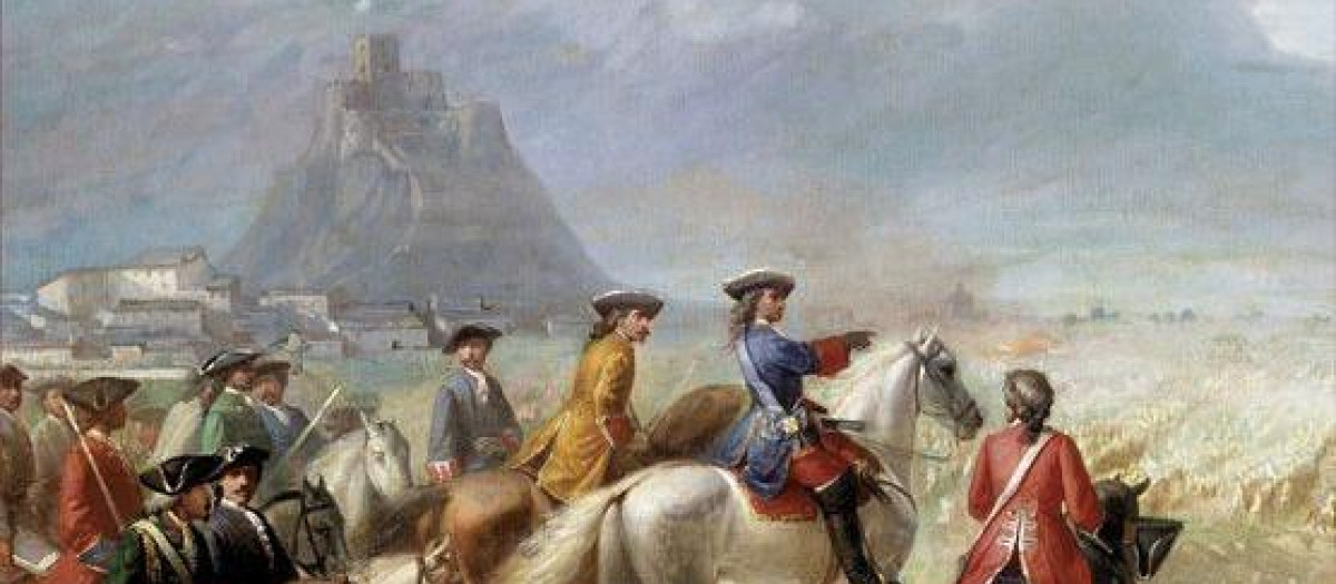 Portada de «Almansa. 1707 y el triunfo borbónico en España» de Aitor Díaz Paredes